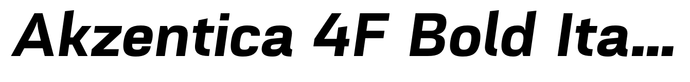 Akzentica 4F Bold Italic